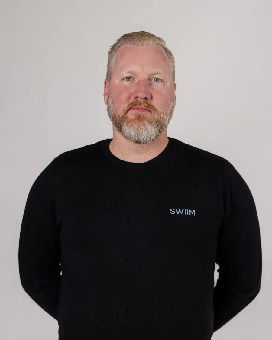 Tim Lundqvist, säljare på SWIIM Täby