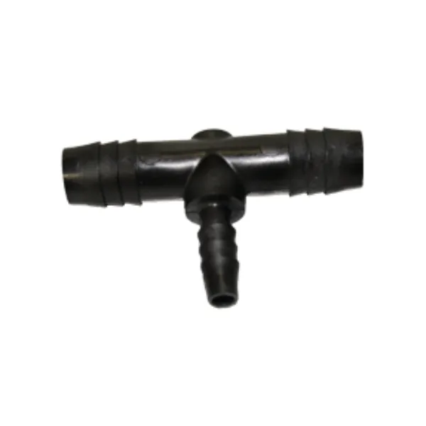 BARB BLK POLY T-Rör 1/2"x1/2"x1/4"