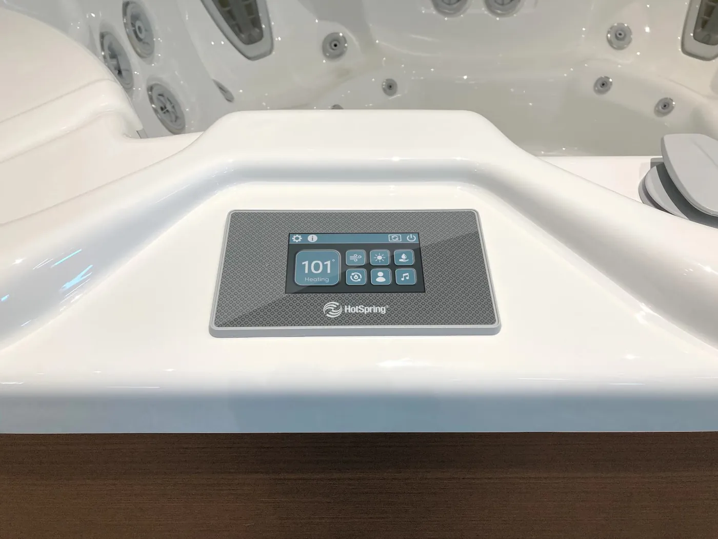 Enkel panel, och badet i telefonen