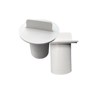 31389 STANDPIPE,CAP 3-1/2,HSS, White vit